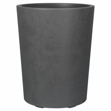 Macetero Deroma Millennium R Gris Antracita Plástico Plástico reciclado Redondo Jarrón