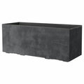 Maceta Deroma Antracita 99 cm Plástico Rectangular Moderno