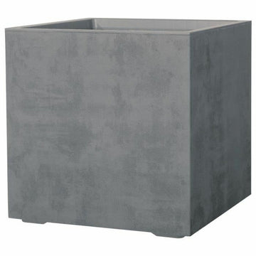 Maceta Deroma Gris 49 x 49 x 49,5 cm Plástico Cuadrada Cubo Ø 49 x 45 cm