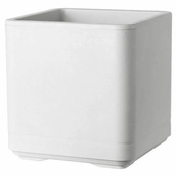 Macetero Deroma Cosmo Gris Plástico Plástico reciclado 38 x 38 x 39 cm Cuadrado Cubo 38 cm