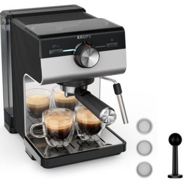 Cafetera Express de Brazo Krups XP384E10 Plateado