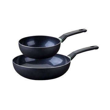 Set de Sartenes Fackelmann Brandao Negro Aluminio 2 Piezas