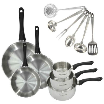 Batería de Cocina Fackelmann Ginebra Acero 12 Piezas