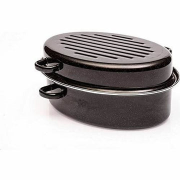 Cacerola Con Tapa Baumalu Negro 11 L