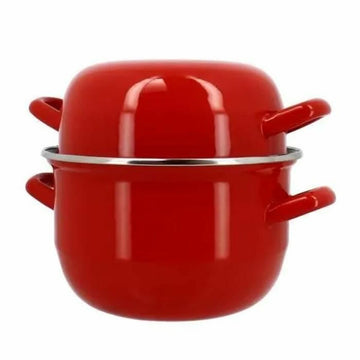 Olla Menastyl Negro Acero esmaltado vitrificado