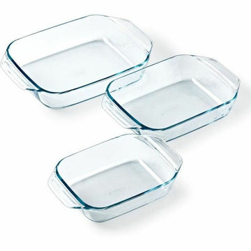 Set de Fuentes para Horno Pyrex Transparente 3 Piezas