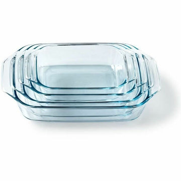 Set de Fuentes para Horno Pyrex Transparente 4 Piezas