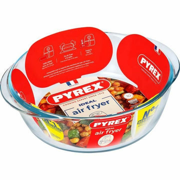 Fuente para Horno Pyrex Transparente Vidrio de Borosilicato Redondo Ø 26 cm