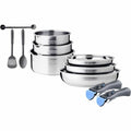 Batería de Cocina Arthur Martin Acero 10 Piezas