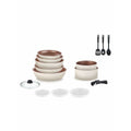 Batería de Cocina Arthur Martin Blanco 18 Piezas