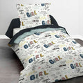 Juego de funda nórdica  Kids First TODAY Blanco Cama individual