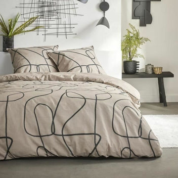 Juego de funda nórdica TODAY HOY - Sunshine 0.20 Beige Cama de 200 3 Piezas