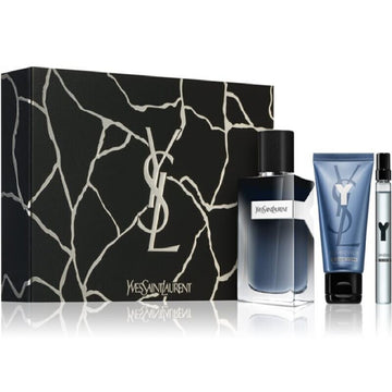 Set de Perfume Hombre YSL Y EDP 3 Piezas