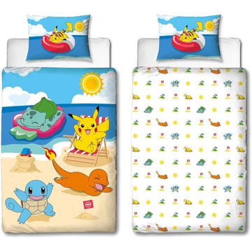 Juego de funda nórdica Pokémon Multicolor Cama de 140 2 Piezas