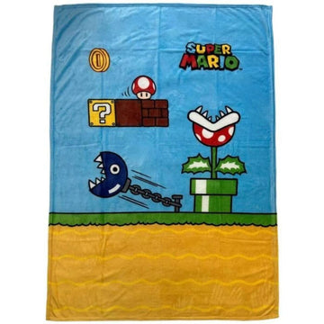 Manta Mario Bros 24 x 14 x 26 cm Negro Animales