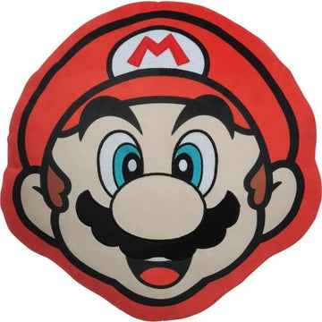 Cojín Mario Bros 41 x 3 x 41 cm Azul Blanco Marrón Negro Rojo Beige Poliéster Cara