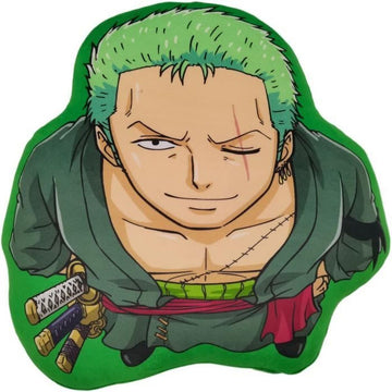 Cojín One Piece 40 x 5 x 40 cm Verde Poliéster Infantil