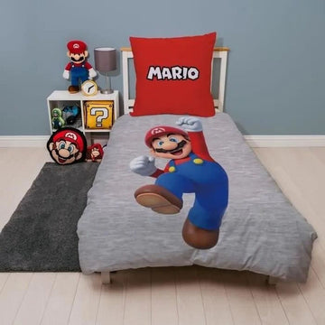 Juego de funda nórdica Mario Bros 25 x 4 x 30 cm Multicolor Cama de 140 2 Piezas
