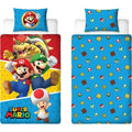 Juego de funda nórdica Mario Bros 25 x 4 x 30 cm Multicolor Cama de 140 2 Piezas