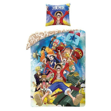 Juego de funda nórdica One Piece 25 x 4 x 31 cm Multicolor Cama de 140 2 Piezas