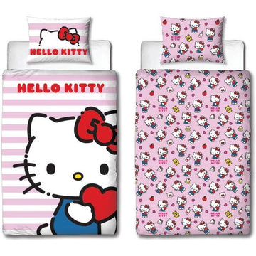 Juego de funda nórdica Hello Kitty 25 x 5 x 30 cm Rosa Cama de 140 2 Piezas