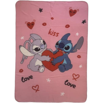 Manta Stitch 25 x 7 x 13 cm Azul Rosa Animales