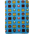 Manta Mario Bros Multicolor Cuadros escoceses