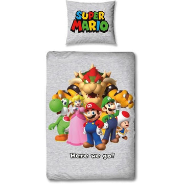 Juego de funda nórdica Mario Bros Multicolor Cama de 140 2 Piezas