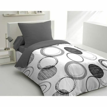 Juego de funda nórdica HOME LINGE PASSION Audace Gris Gris claro 140 x 200 cm