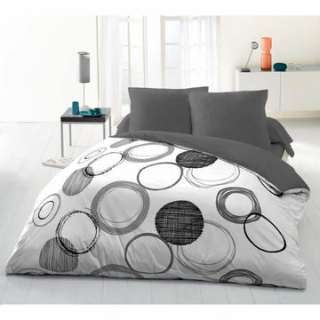 Juego de funda nórdica HOME LINGE PASSION Audace Gris Gris claro 240 x 260 cm