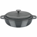 Cacerola Con Tapa GSW Gris Crema Acero Inoxidable Ø 30 cm