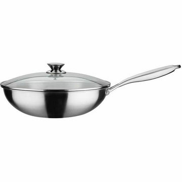 Sartén Wok GSW 868402 Acero Inoxidable Plateado Ø 32 cm