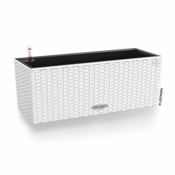 Maceta Lechuza Blanco Negro Polipropileno