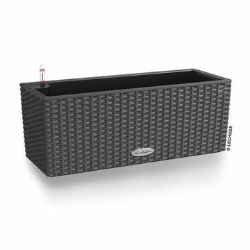 Maceta Lechuza Negro Gris Polipropileno