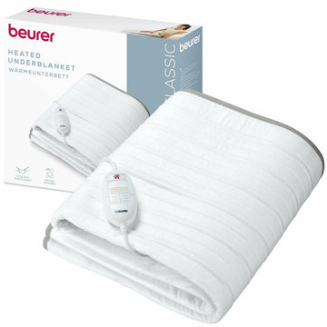 Manta Eléctrica Beurer TS17 150 x 80 cm Blanco Gris 100 % poliéster 65 W