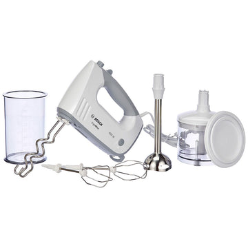 Batidora de Mano Multifunción con Accesorios BOSCH MFQ36480 Blanco Gris 450 W
