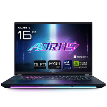 Laptop Gigabyte AORUS MASTER 16 BYHC5PTE64SP 16" intel core ultra 9 275HX 32 GB RAM 1 TB SSD RTX 5080 Qwerty Español Qwerty Port