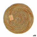 Salvamantel Privilege Korne Marrón Mimbre Ø 35 cm (16 Unidades)