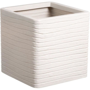 Maceta Strata Banbury Gris claro 31 x 31 x 31 cm Plástico Cuadrado