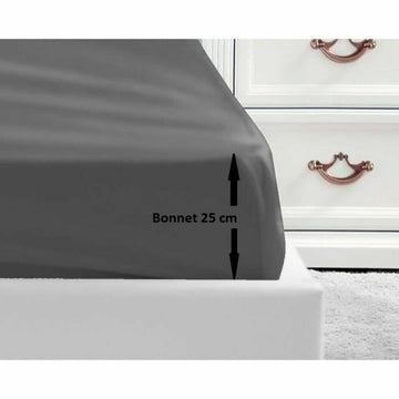 Sábana Bajera Ajustable Lovely Home Gris Gris oscuro 180 x 200 180 x 200 cm