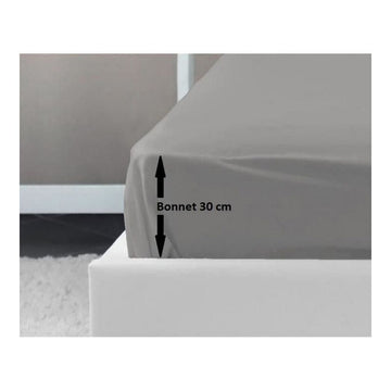 Sábana Bajera Lovely Home Gris Gris claro Cama doble 140 x 190 cm