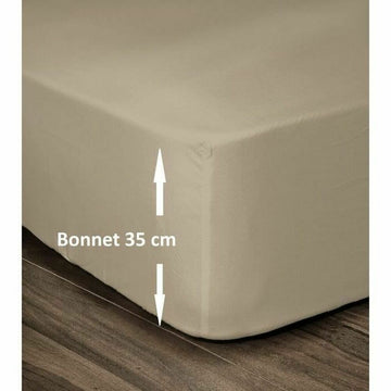 Sábana Bajera Lovely Home Beige Cama doble 140 x 190 cm