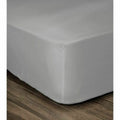 Sábana Bajera Ajustable Lovely Home Gris Gris claro Cama doble 180 x 200 cm