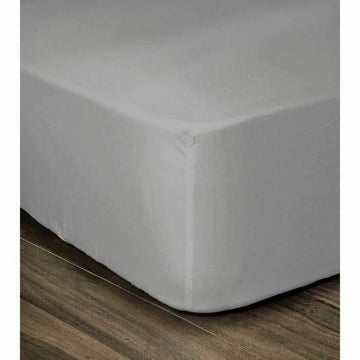 Sábana Bajera Ajustable Lovely Home Gris Gris claro Cama doble 180 x 200 cm