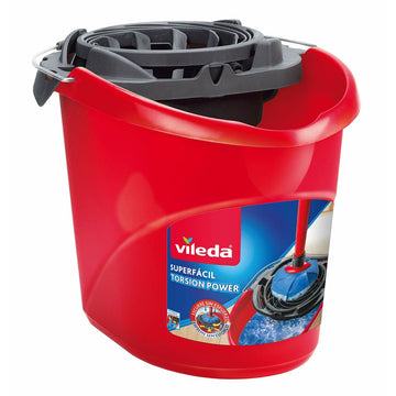 Cubo de Fregar Vileda Torsion Power Escurridor Rojo Plástico 10 L Polipropileno