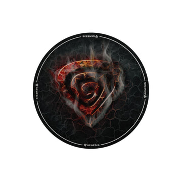 Alfombra Gaming Genesis Tellur 400 - Lava Ø 100 cm Tela Redonda