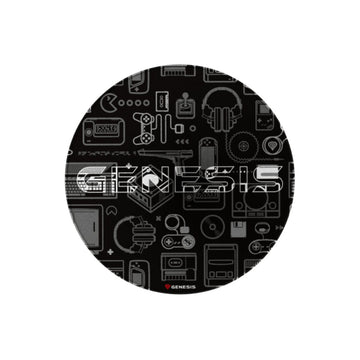 Alfombra Gaming Genesis Tellur 300 - Gear Ø 100 cm Multicolor Poliéster Redonda