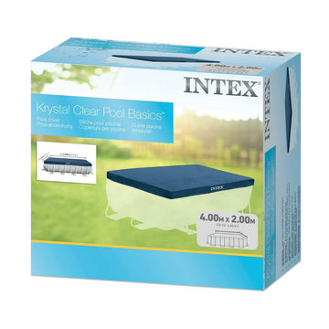 Cubrepiscinas Intex 28037 4 x 2 m Azul Azul marino