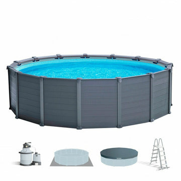 Piscina Circular con Depuradora Intex 478 x 124 cm 16.500 l Redonda