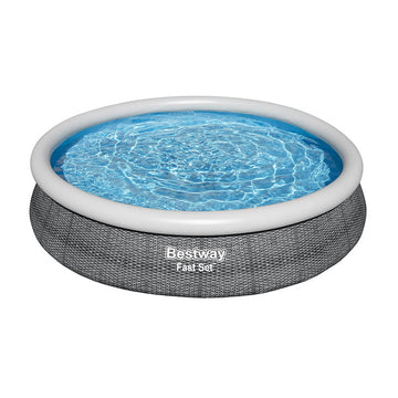 Bestway Piscina Hinchable Adulto Aro Ratan con Depurador 366x76 cm Jardin 57445